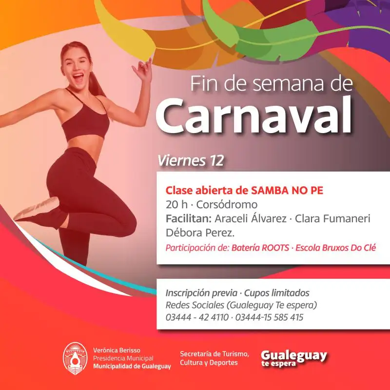 Fin de Semana de Carnaval: habrá distintos eventos 