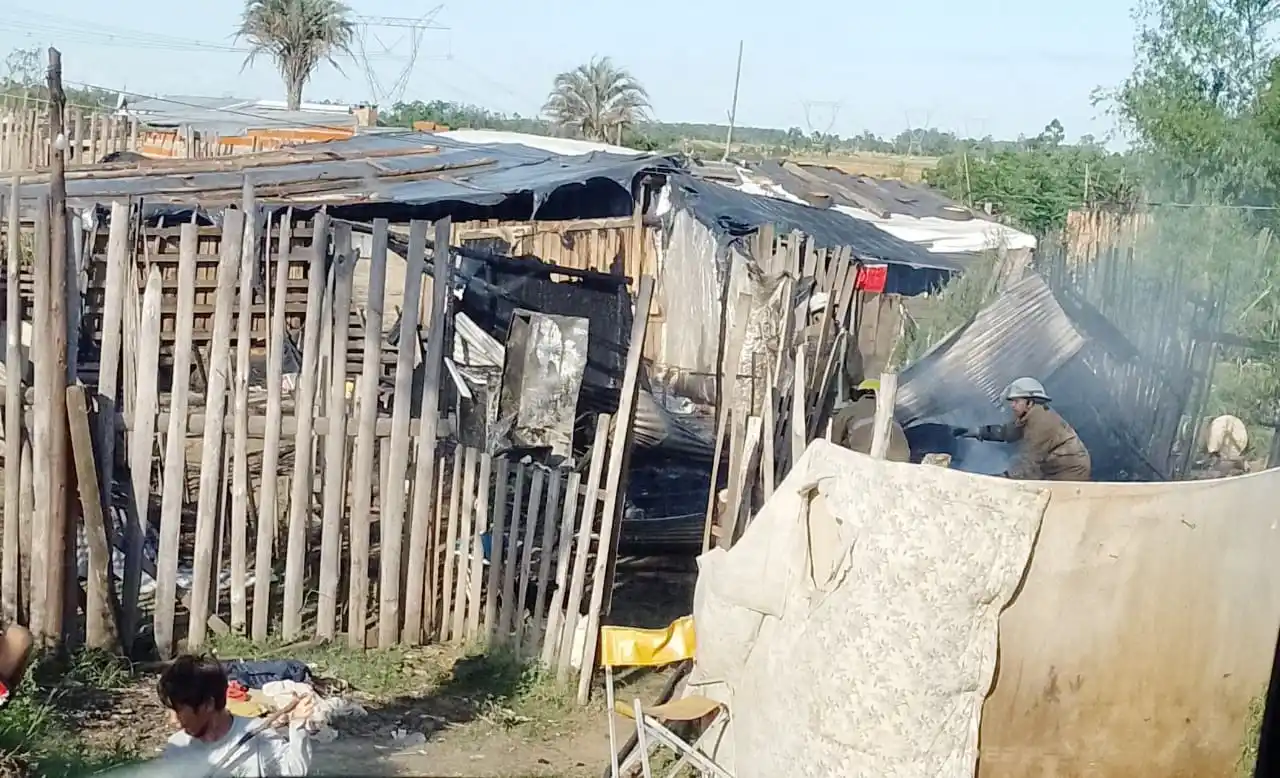 Incendio: menor de tres años sufrió quemaduras leves