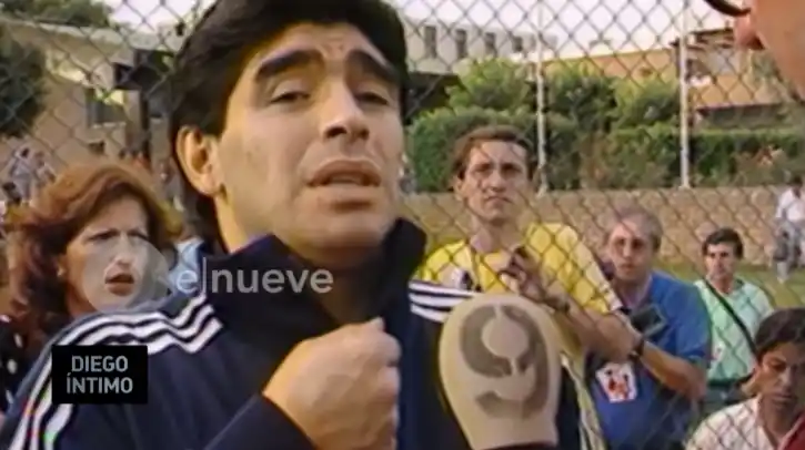 El periodista necochense Mario Maruca, en el nuevo documental sobre Maradona