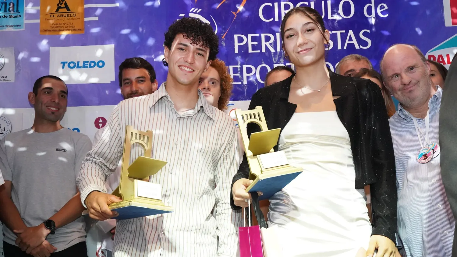 Doble premio. Los ganadores del Puente Colgante de Oro 2024, fueron Manuel Trípano y Guadalupe Angiolini