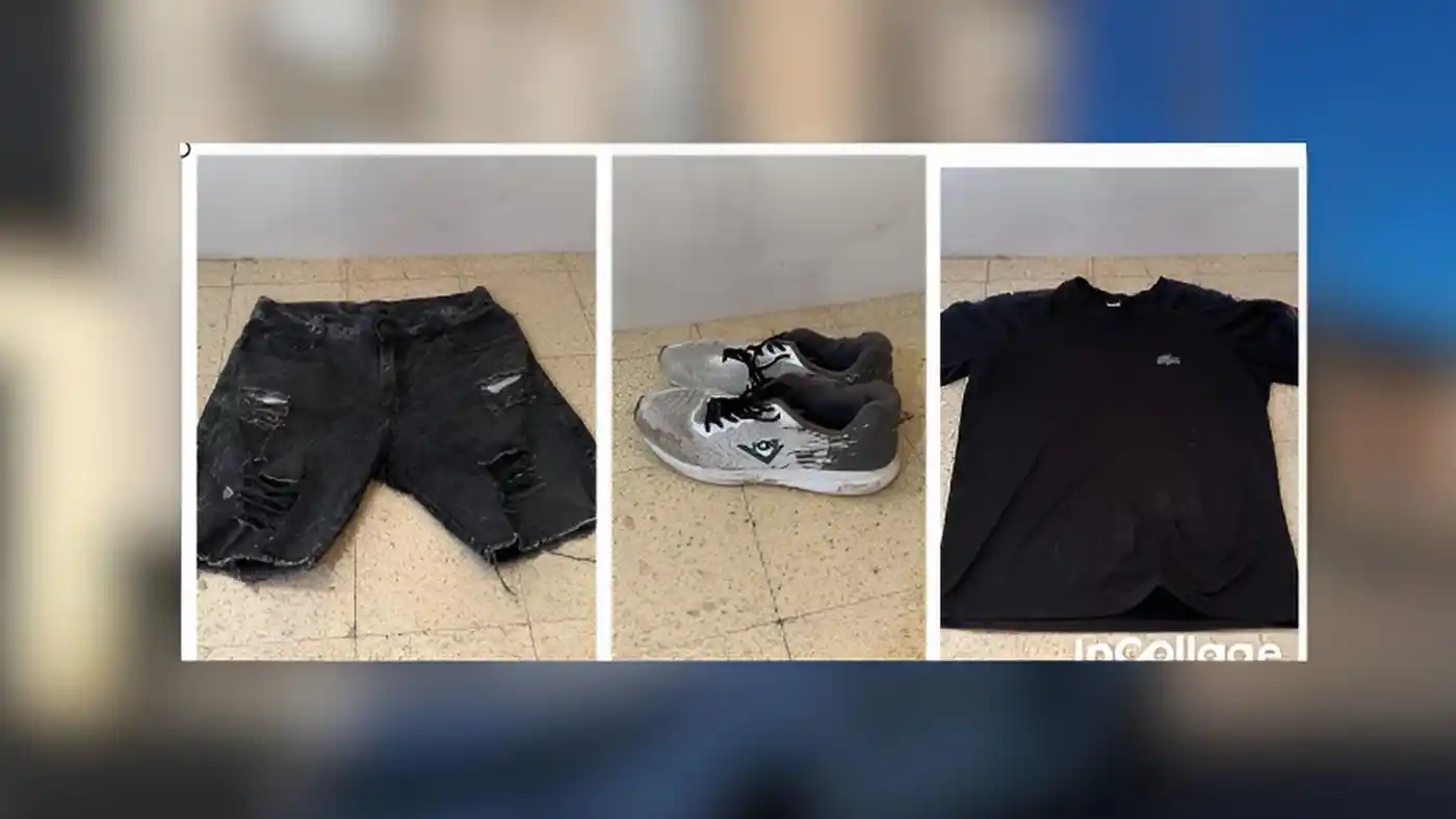 La ropa que utilizó el delincuente durante el robo.
