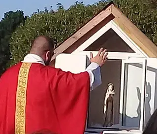 Inauguraron ermita de la Rosa Mística, en Quequén