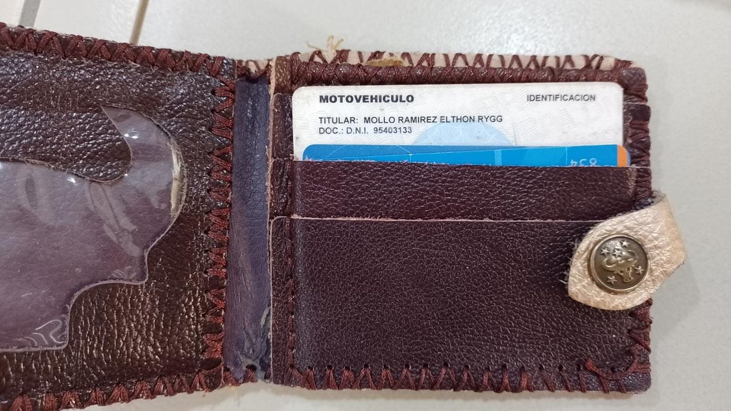 Encontraron la billetera de Elthon Ramírez Mollo