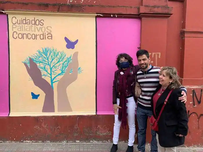 Inauguraron un mural por el Día  Mundial de los cuidados paliativos