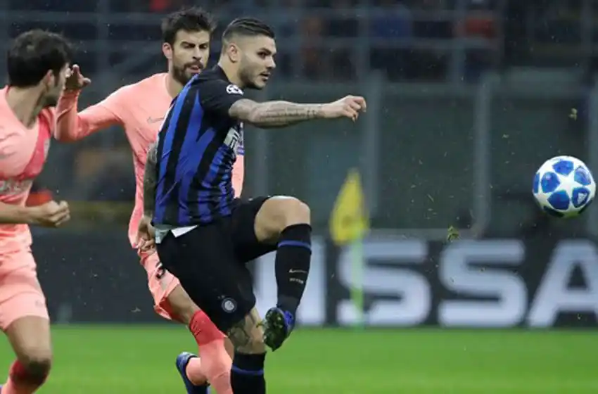 De la mano de Icardi, el Inter rescató un punto ante Barcelona