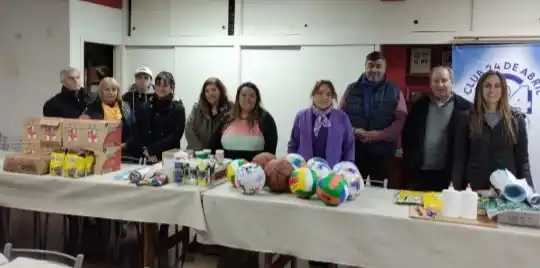 El Club Tres Arroyos 24 de Abril entregó donaciones a instituciones por $462.000