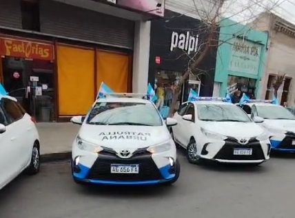 El municipio presentó cinco vehículos para la Patrulla Urbana