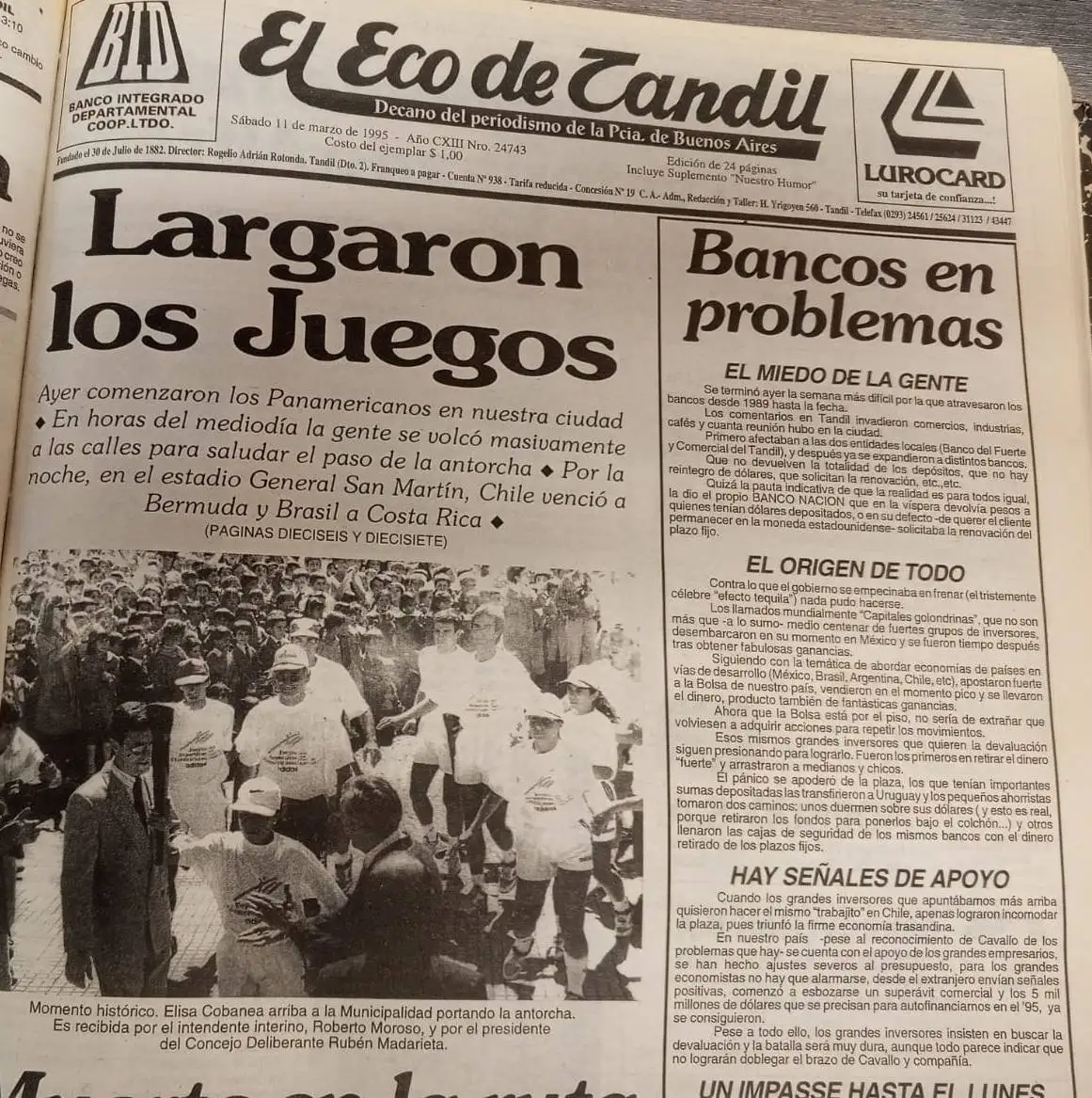 Cuando Tandil recibió los Juegos Panamericanos