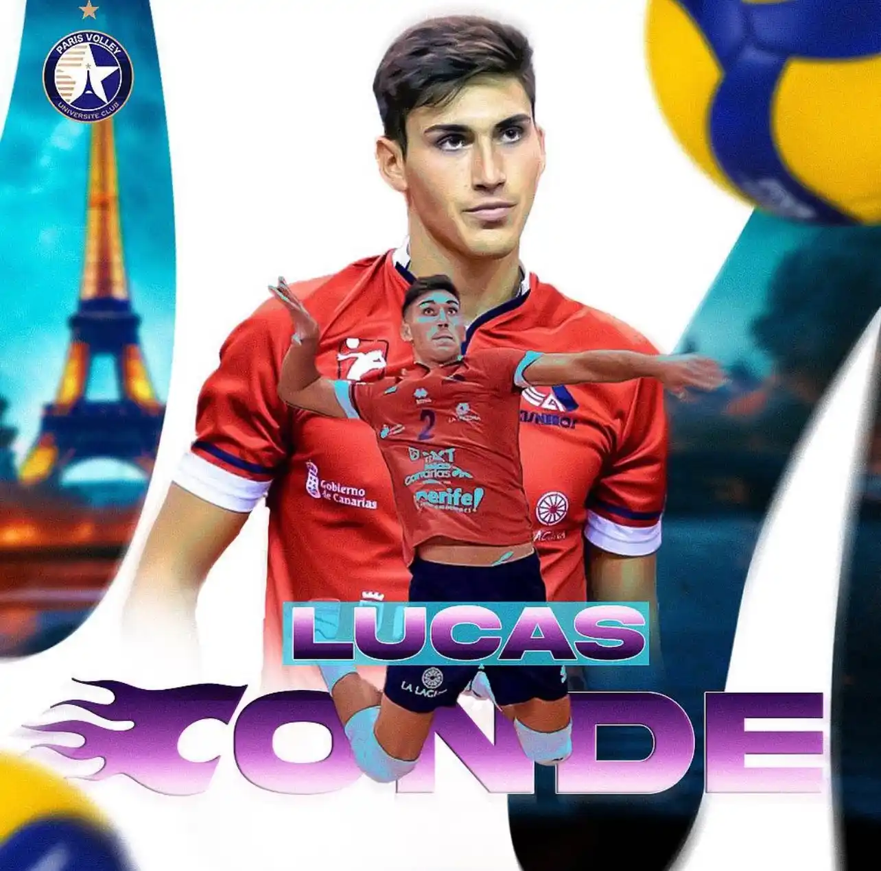 Lucas Conde jugará en el París Volley