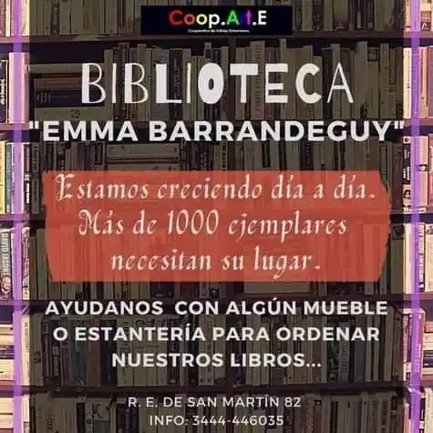 La Biblioteca Emma Barrandeguy solicita colaboración