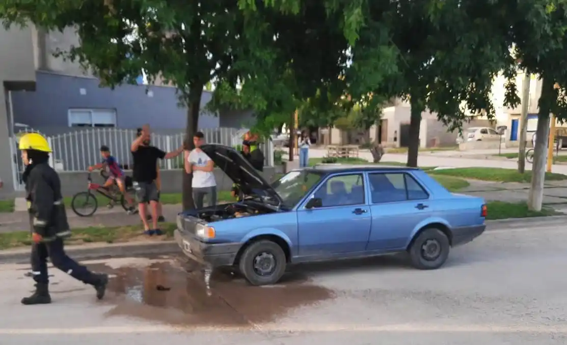 La rápida intervención de un vecino evitó que ardiera todo el motor