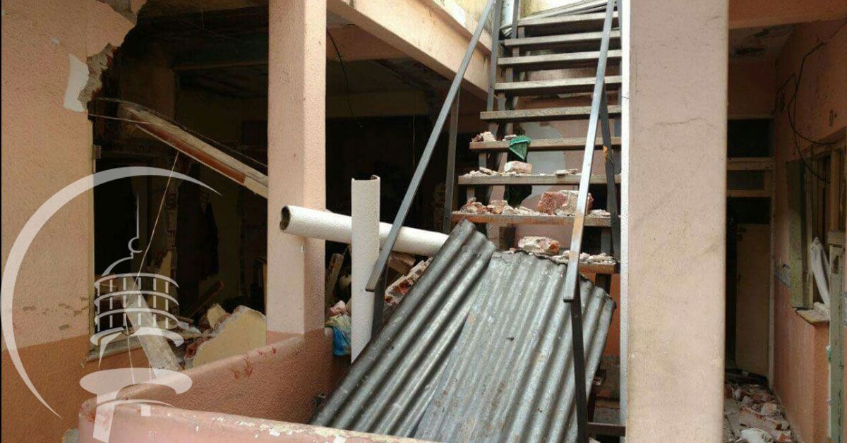 Explosión, incendio y heridos en el centro