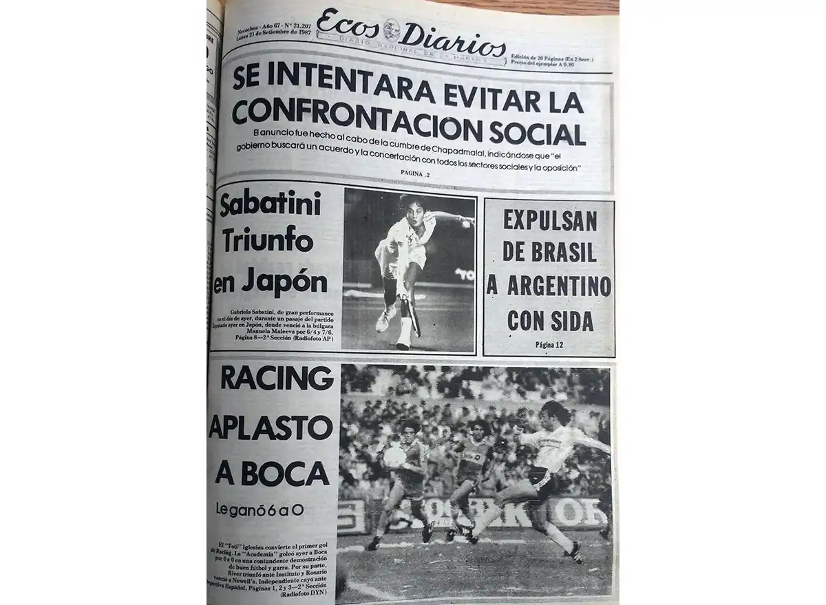 Lunes 21 de septiembre de 1987