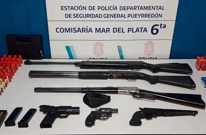 Detienen a tres hombres y varias armas tras un conflicto familiar que incluyó disparos