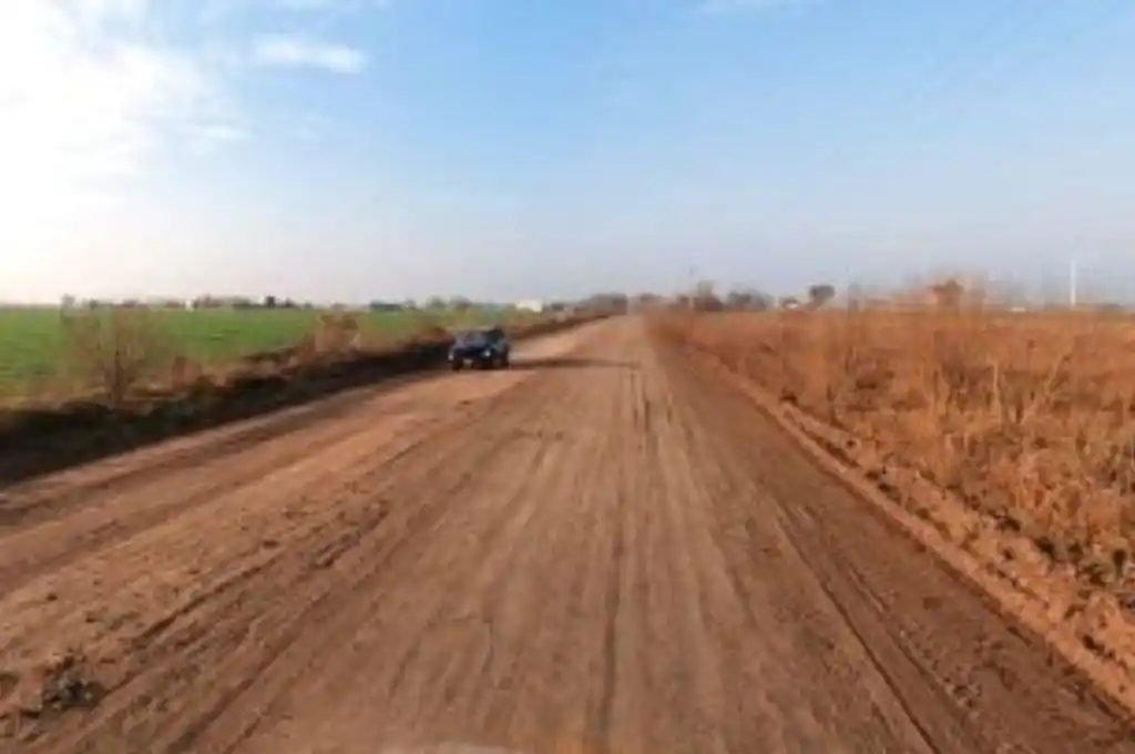 La zona donde fue abandonado el auto
