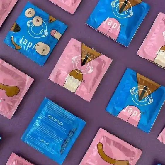 Condones veganos marca JAPI, vendidos en México
