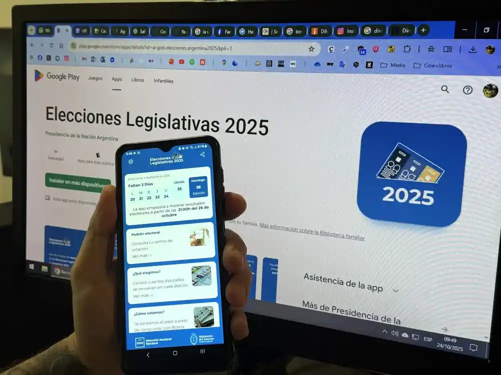 La aplicación “Elecciones Legislativas 2025” ya está disponible.