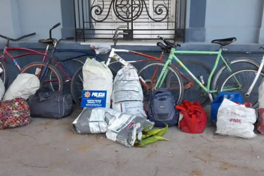 Detuvieron a un grupo de jóvenes que se robaron 135 kilos de choclos