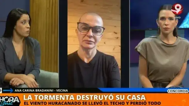 “Perdí todo”: el dramático relato de una docente tras el temporal huracanado en Concordia