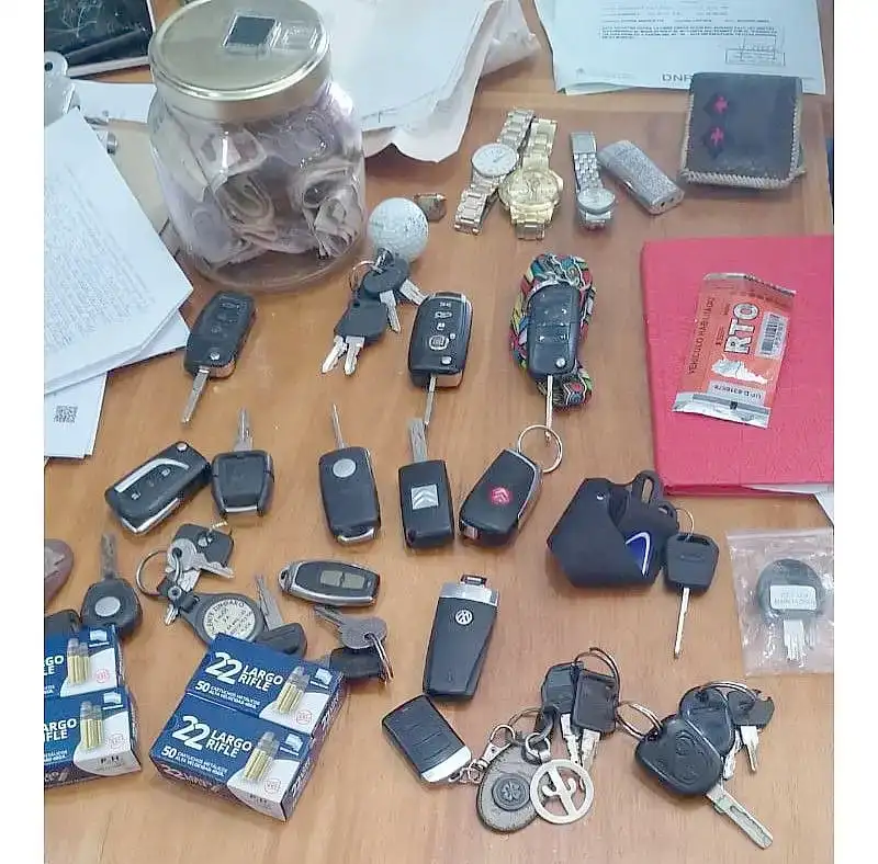 Accesorios. De vehículos secuestrados