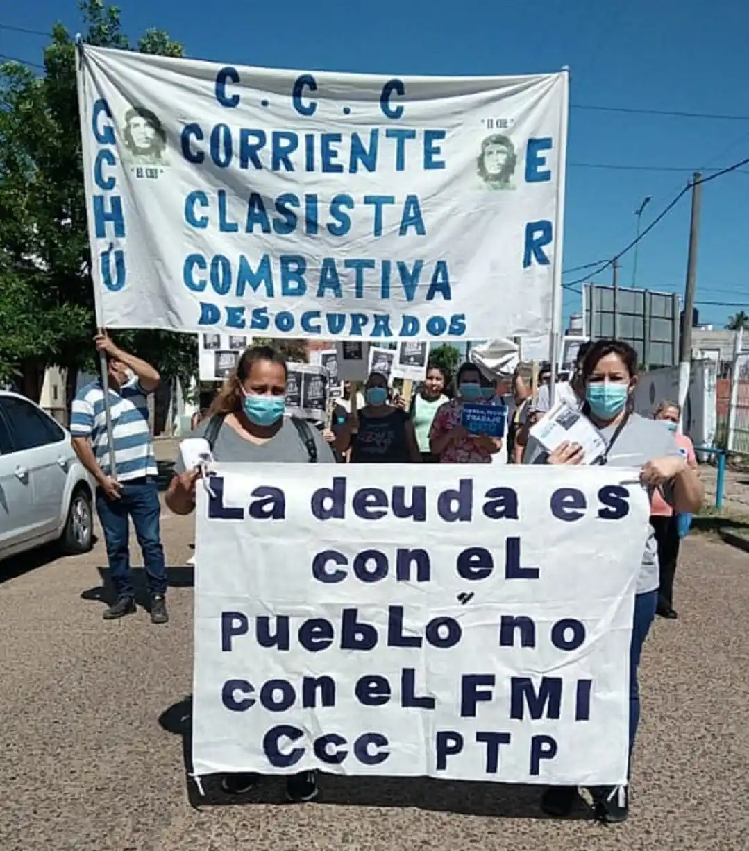 La Corriente Clasista Combativa se movilizó y entregó un petitorio en el Municipio