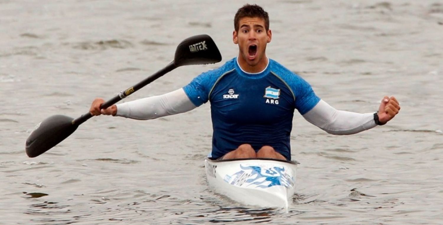 Sudamericano de canotaje en Uruguay: Agustín Vernice ganó la medalla de oro