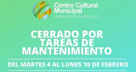 Centro Cultural Abelardo Castillo cerrado por mantenimiento