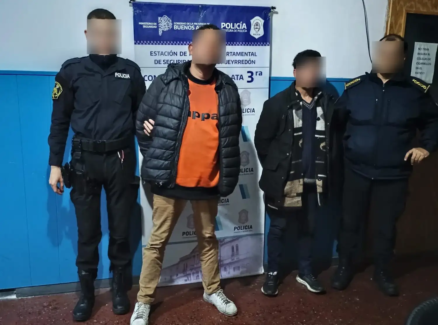 Ambos aprehendidos quedaron a disposición de la Justicia mientras continúa la investigación para determinar su participación en el hecho.