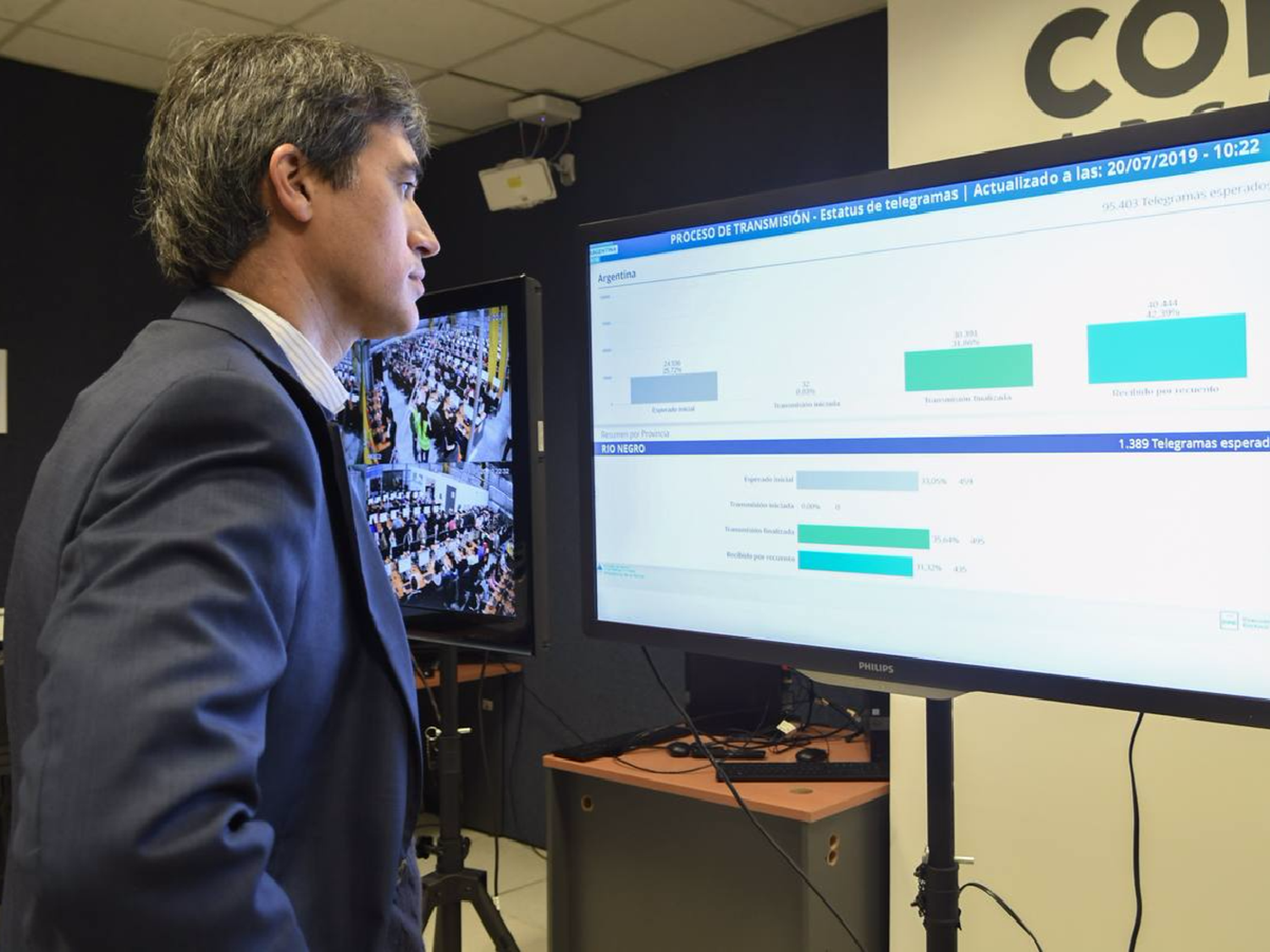 El Gobierno realizó un simulacro de escrutinio provisorio