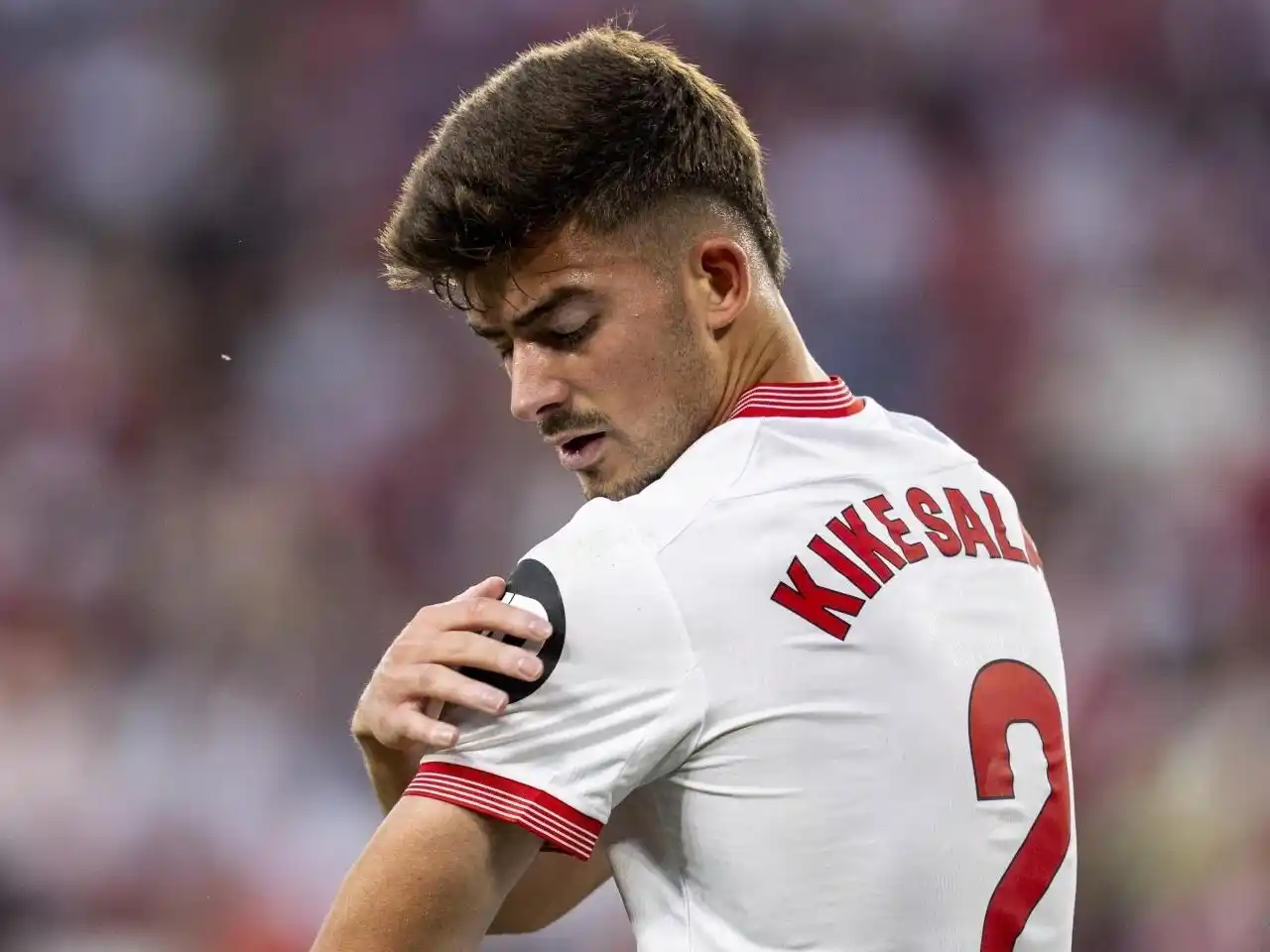 El jugador disputando un partido