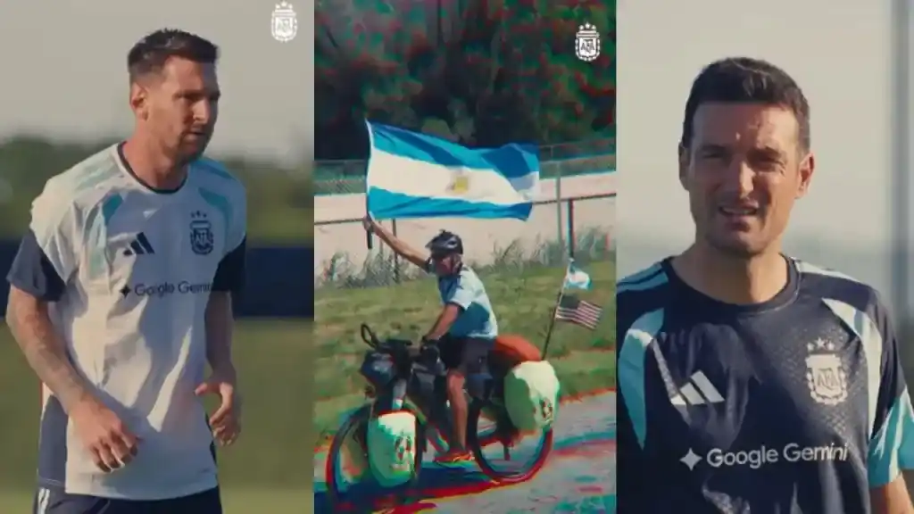 Los biciviajeros gualeguaychuenses presentes en el video oficial de la Selección Argentina