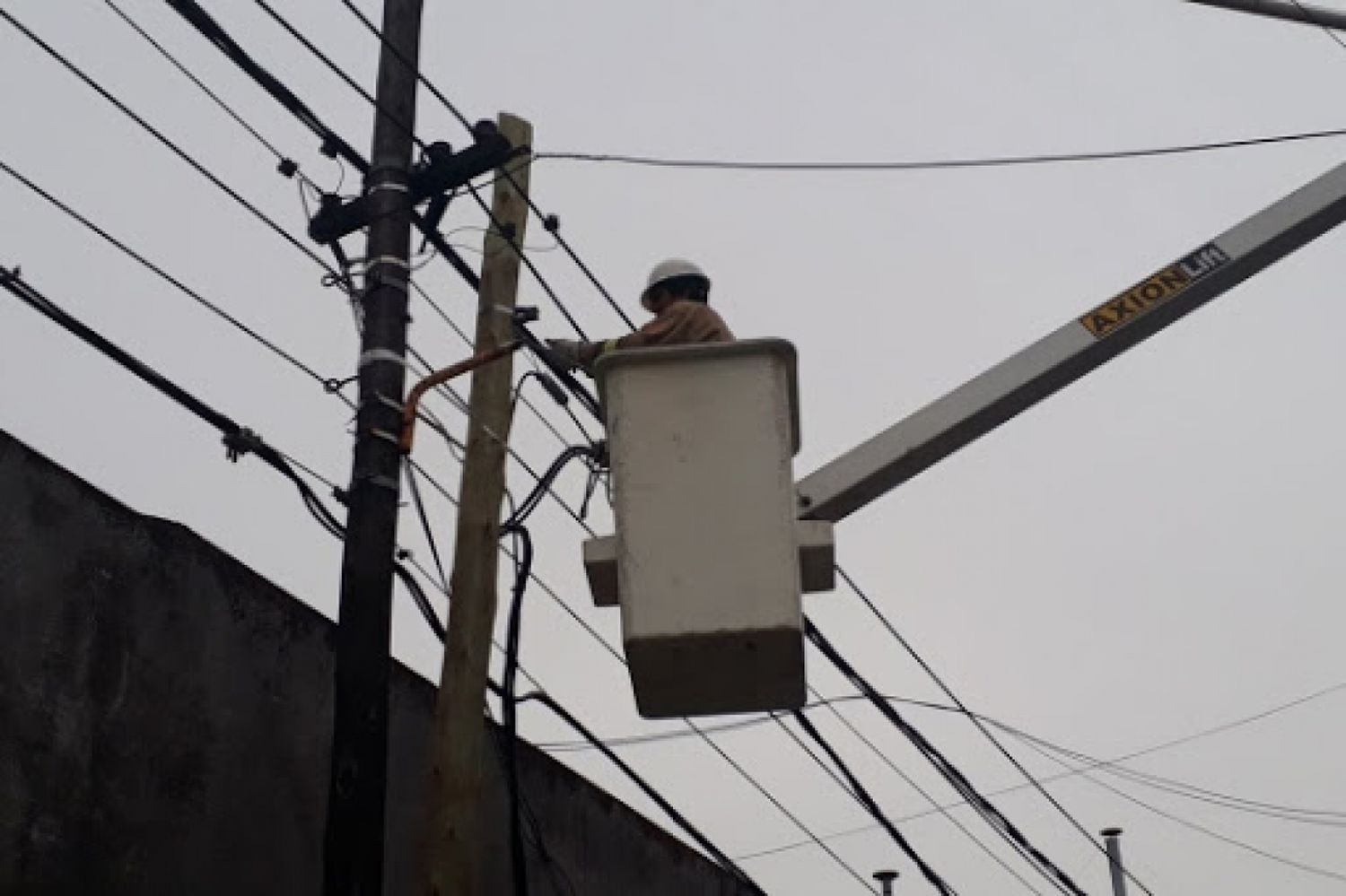 Rama caída sobre líneas de media tensión provocó corte de energía