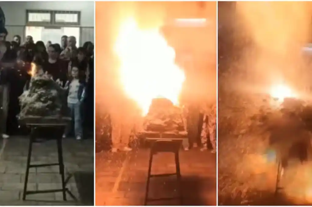El accidente se produjo durante la realización de una Feria de Ciencias en el Instituto Comercial de Rancagua.