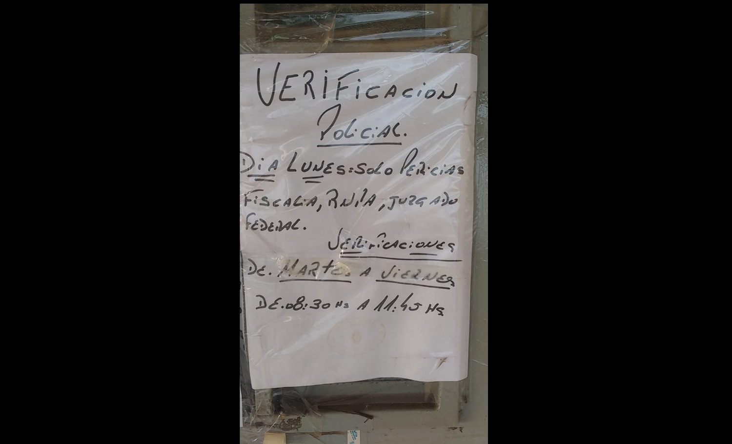 Reclamo por la verificación policial: “Brillan por su ausencia”