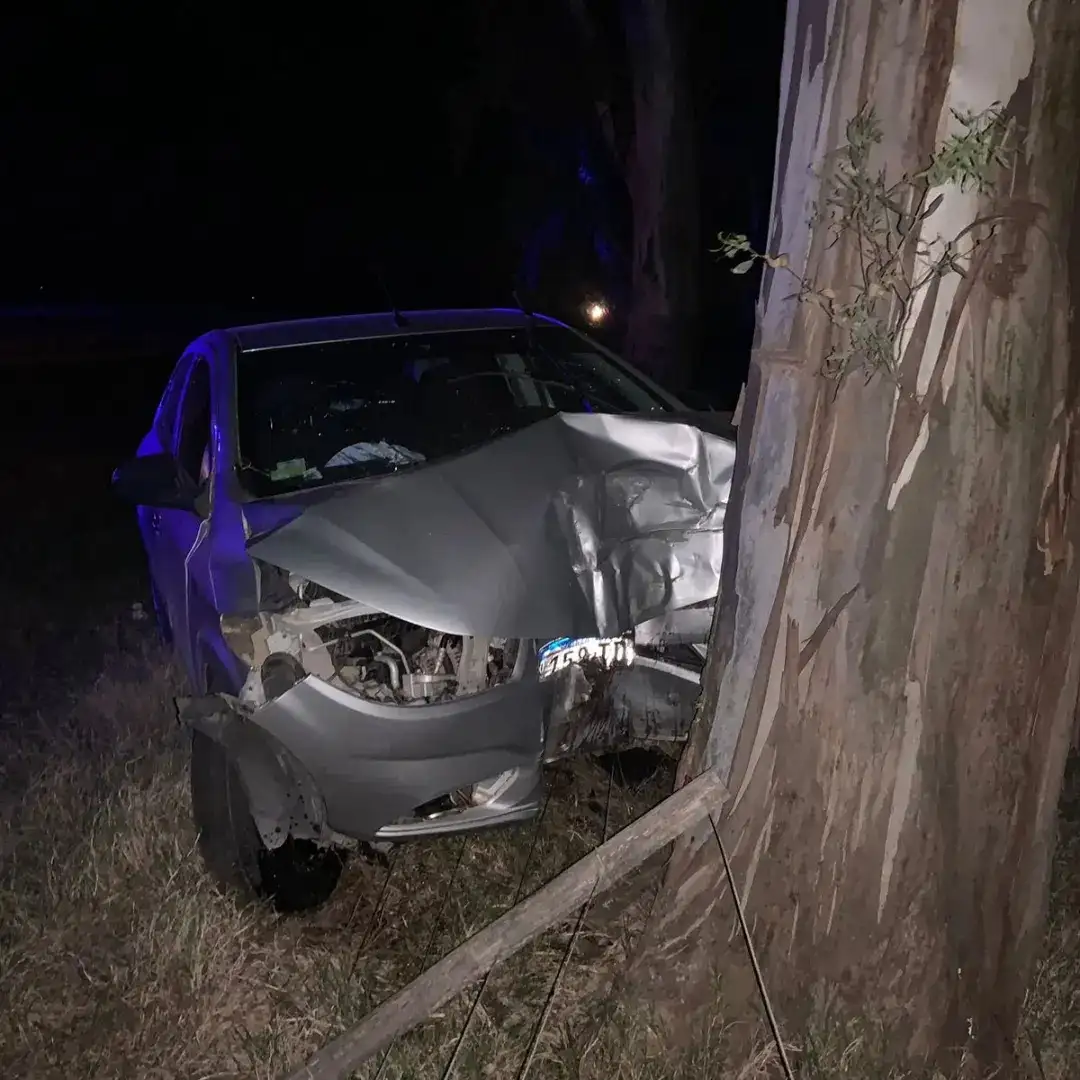 El impacto fue ante un centenario árbol a la altura del distrito Chovet.