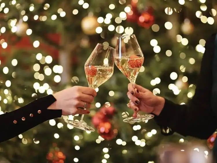 Burbujas navideñas.