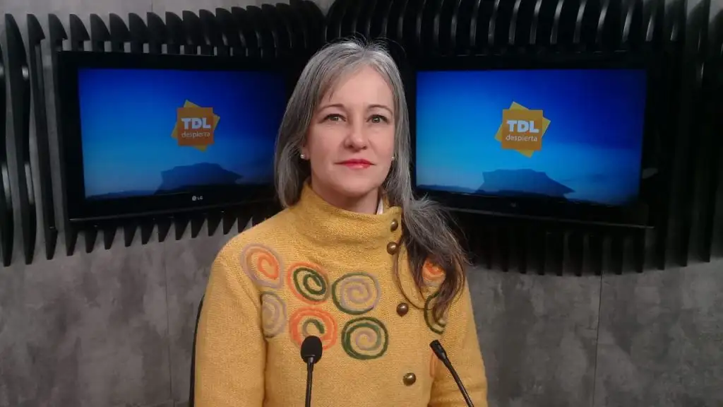 Lic Erica Lanzini en el desayuno de Tandil Despierta