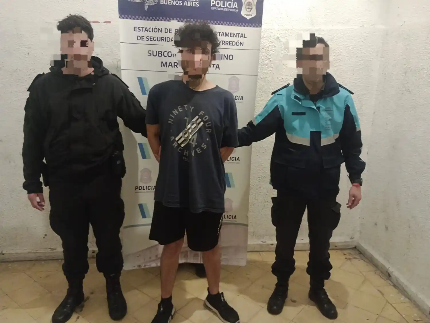 El violento sujeto fue detenido por personal de la Subcomisaría Casino.