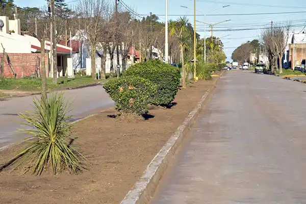 Nivelaron las ramblas de la avenida San Martín