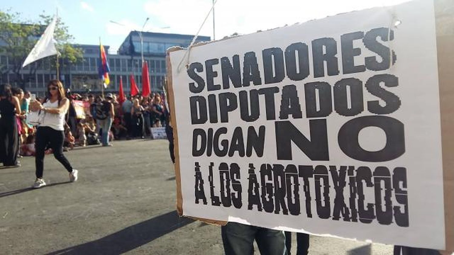 Una multitud se concentró frente a la Casa de Gobierno para exigir “basta de agrotóxicos” 