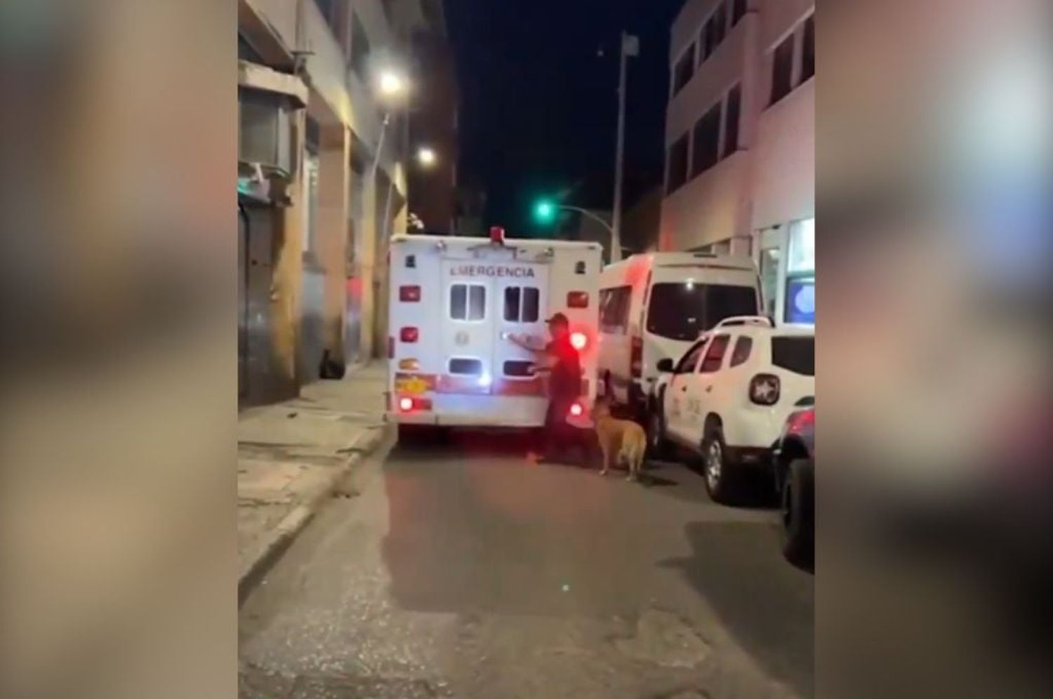 Corrió la ambulancia que llevaba a su dueño