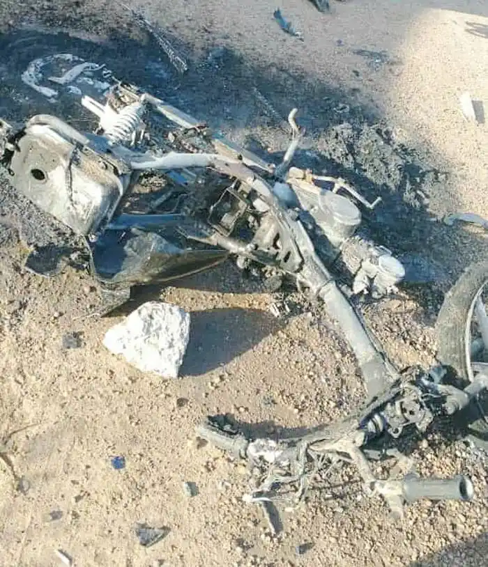 Incendio intencional de un  motovehículo en San Salvador