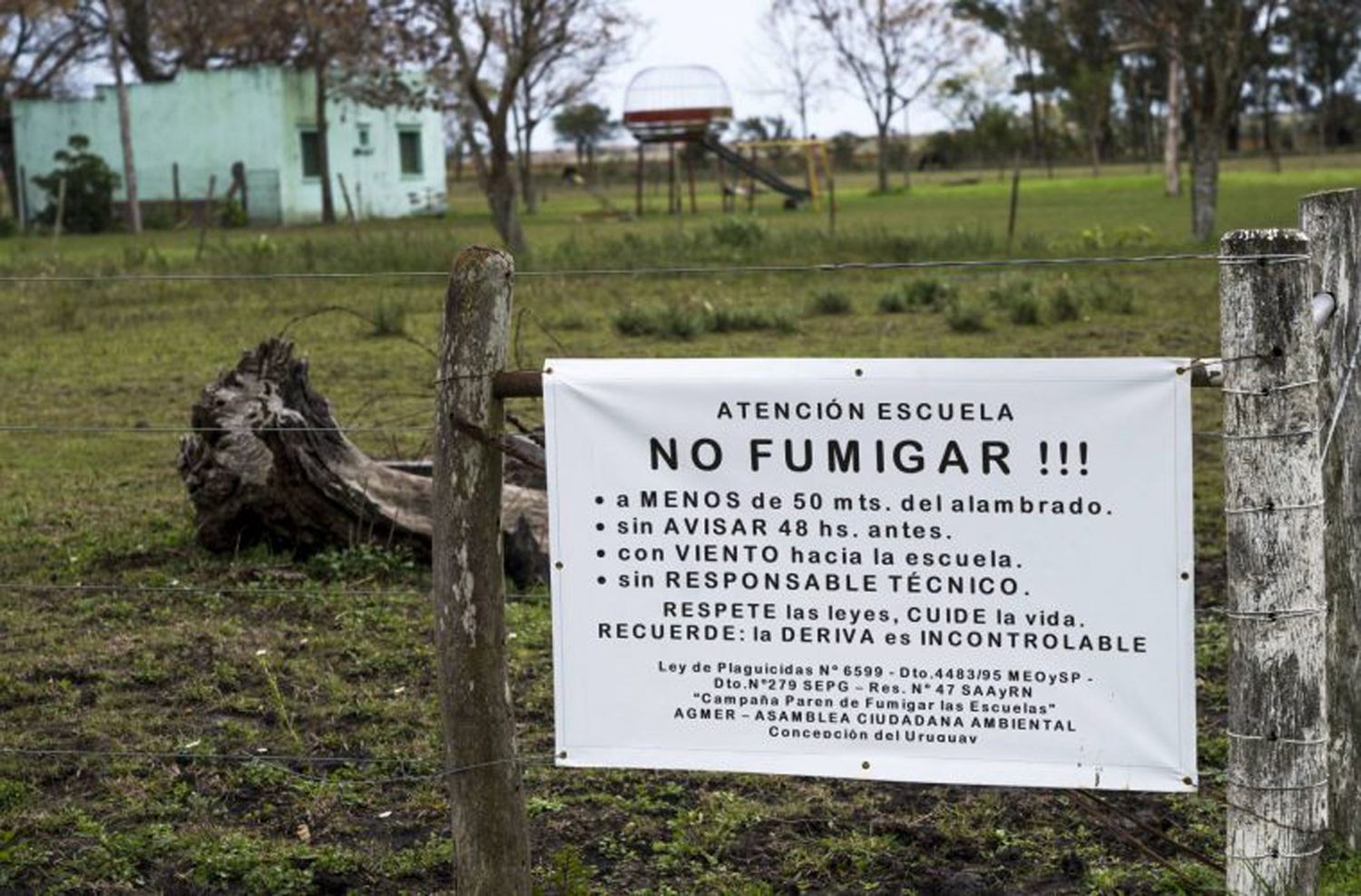El STJ convalidó la fumigación a 50 metros de las viviendas