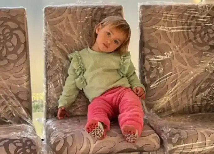 La reacción de Jamaica, la pequeña hija de L-Gante, al ver a su papá en la televisión