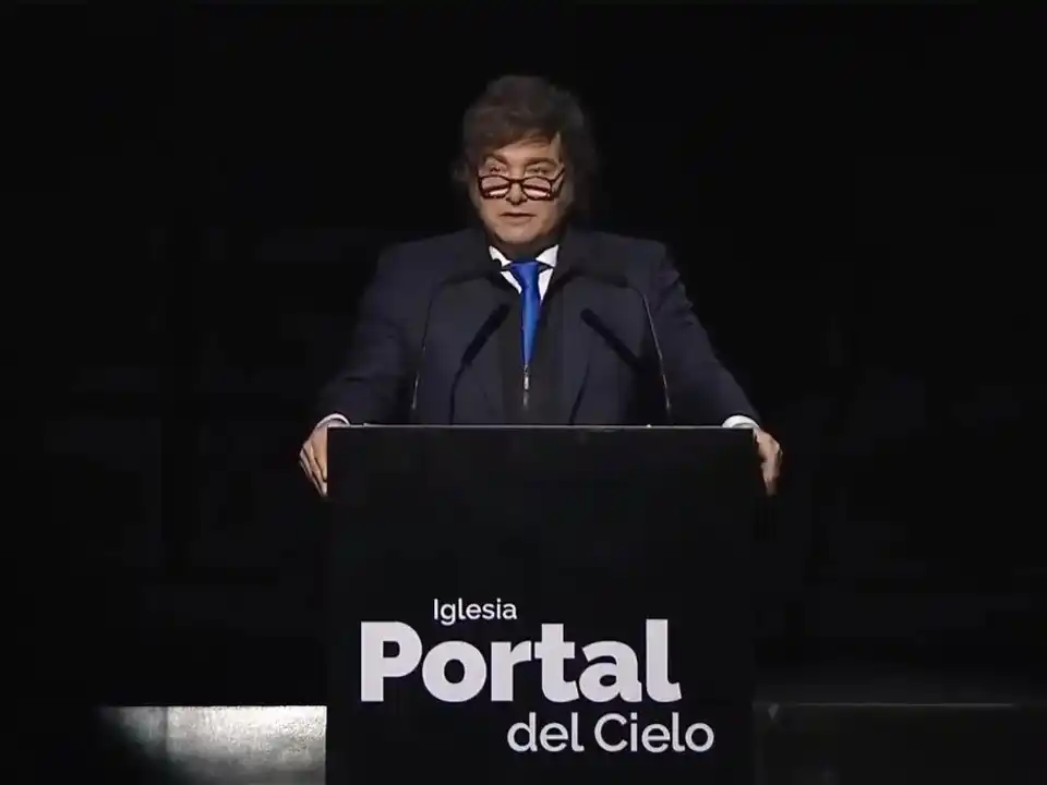 Javier Milei estuvo ayer en Chaco.