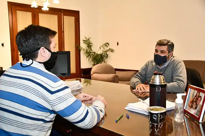 El Intendente recibió al nuevo jefe distrital de Educación