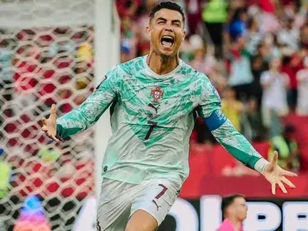CR7, autor de el primer gol de Portugal ante Croacia. Foto:Reuters