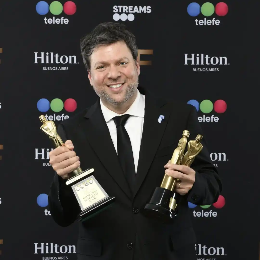 Guido Kaczka ganó el Martín Fierro de Oro en la gran fiesta de la televisión argentina