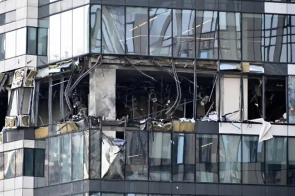 El ataque con drone al centro financiero de Moscú dejó una persona herida