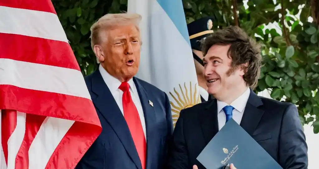 Trump recibió a Milei. Reuters